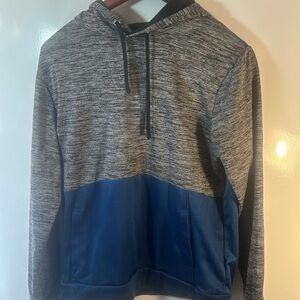 Athletic Works Gray and Blue Hoodie